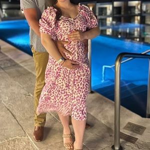 Who What Wear | Print Midi Dress |